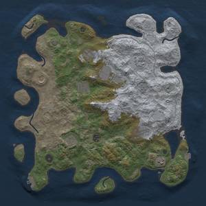 Thumbnail Rust Map: Procedural Map, Size: 4000, Seed: 1335490752, 17 Monuments