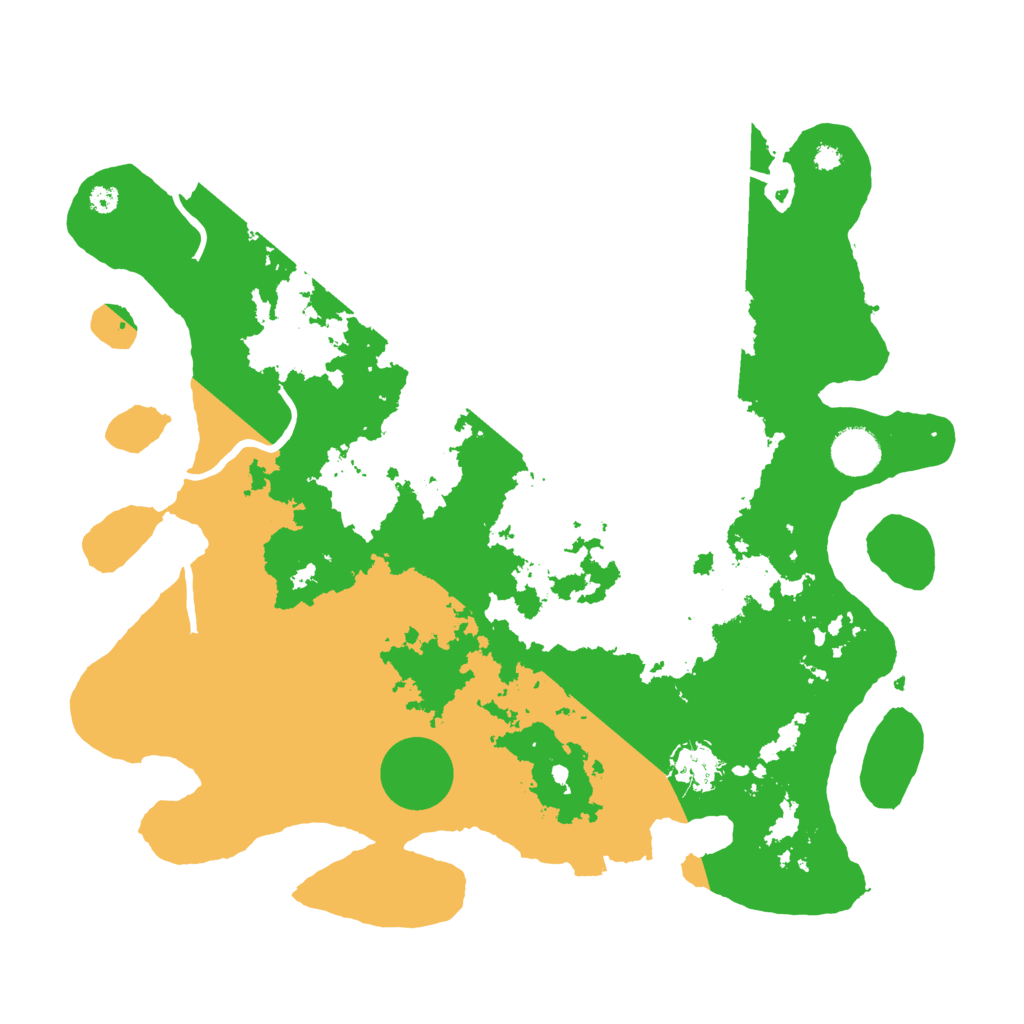 Biome Rust Map: Procedural Map, Size: 3700, Seed: 535994446