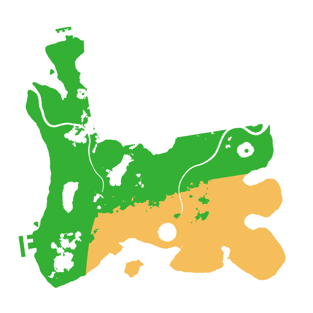 Biome Rust Map: Procedural Map, Size: 3000, Seed: 4027651
