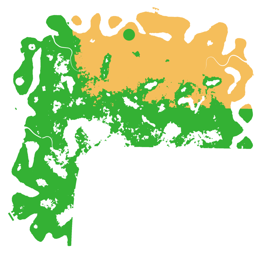 Biome Rust Map: Procedural Map, Size: 6000, Seed: 409190656