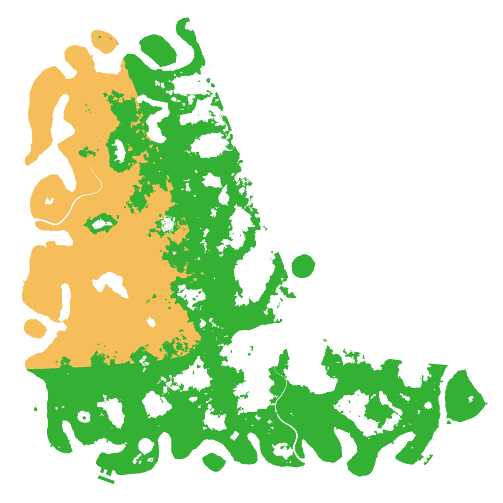 Biome Rust Map: Procedural Map, Size: 6000, Seed: 634523412