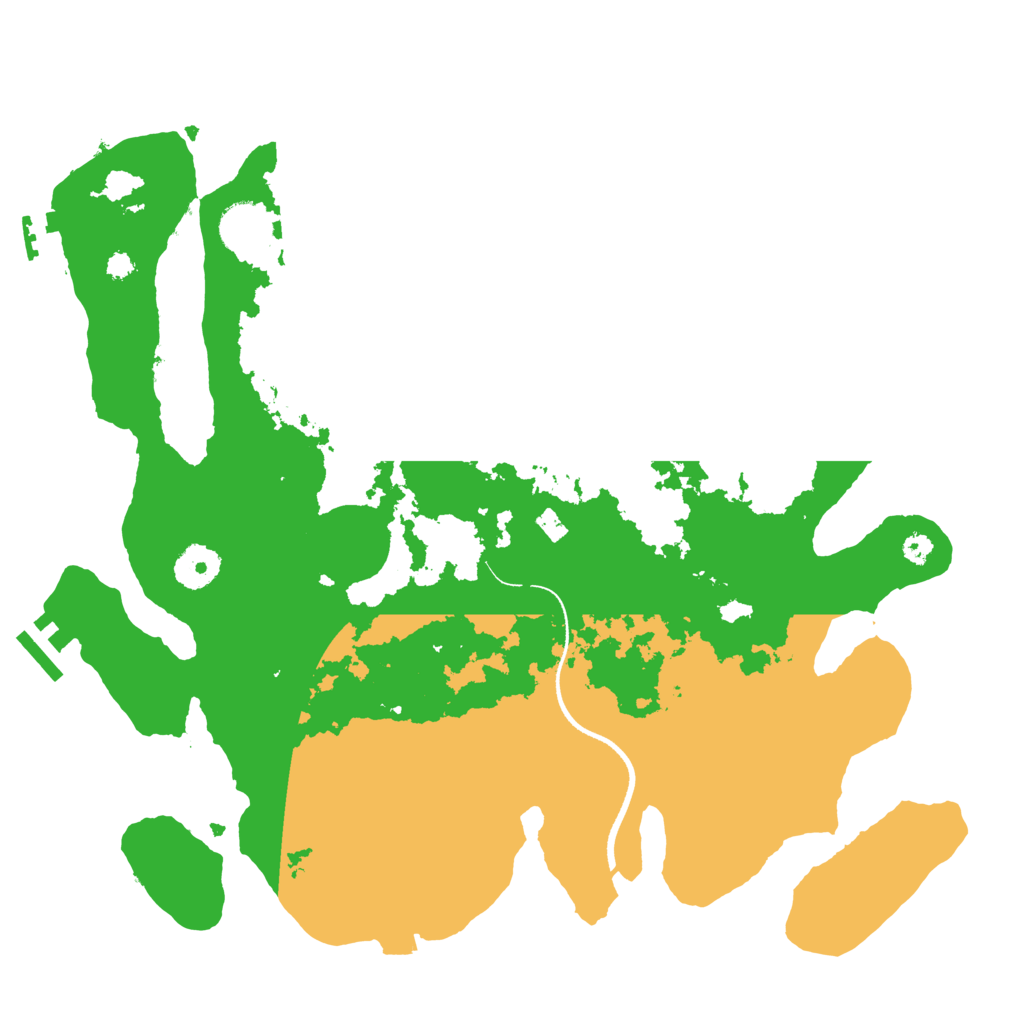 Biome Rust Map: Procedural Map, Size: 3500, Seed: 610972