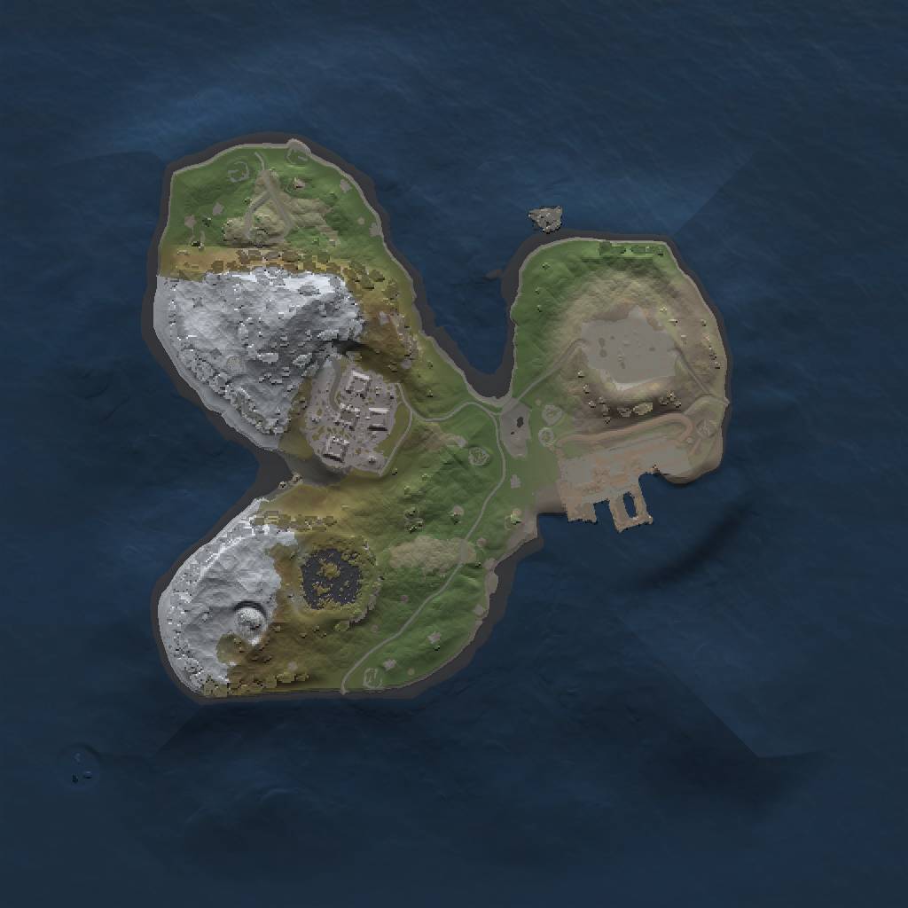 Rust Map: Procedural Map, Size: 1500, Seed: 2400213, 5 Monuments