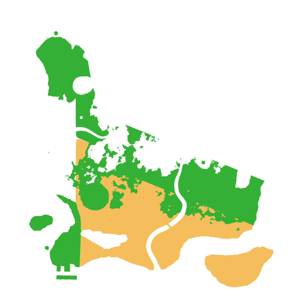 Biome Rust Map: Procedural Map, Size: 3000, Seed: 1212334