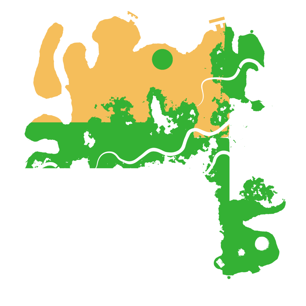 Biome Rust Map: Procedural Map, Size: 3900, Seed: 72320520