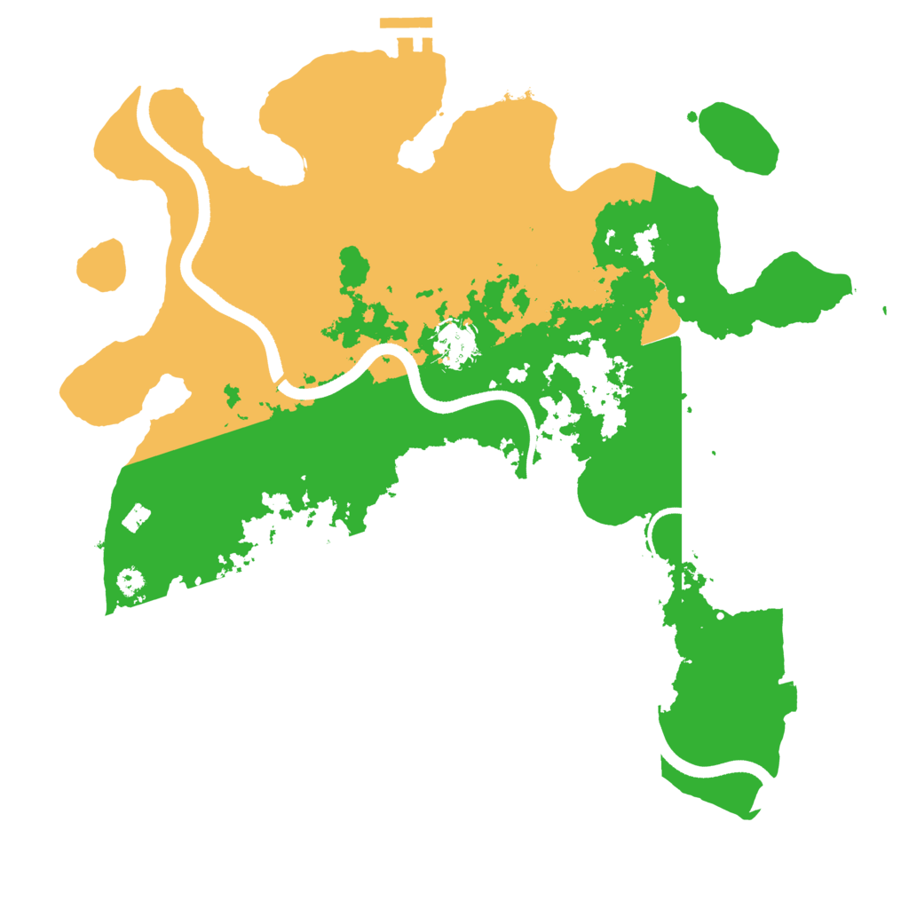 Biome Rust Map: Procedural Map, Size: 3500, Seed: 1841350046