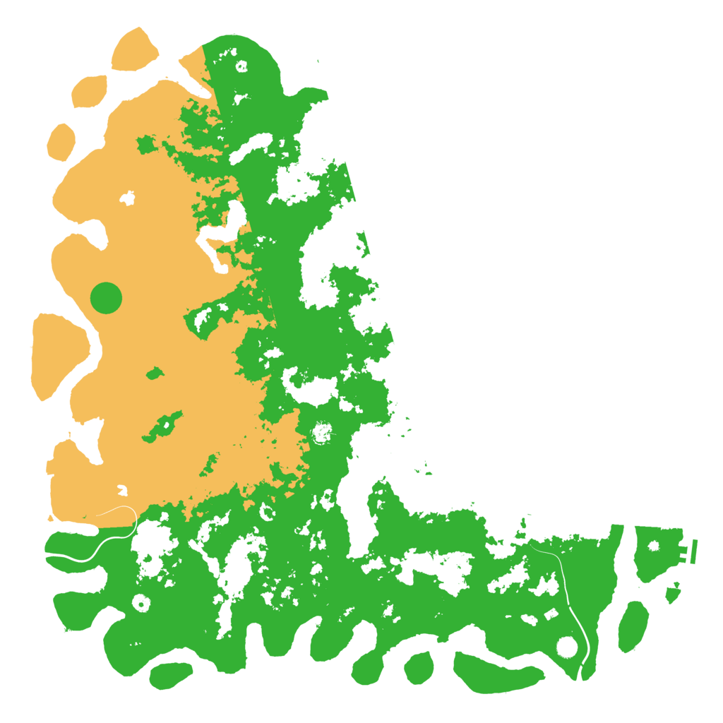 Biome Rust Map: Procedural Map, Size: 6000, Seed: 1016500