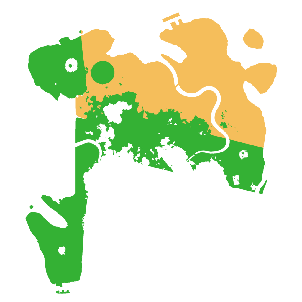 Biome Rust Map: Procedural Map, Size: 3450, Seed: 44654100