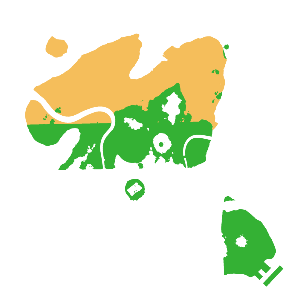 Biome Rust Map: Procedural Map, Size: 2500, Seed: 3154