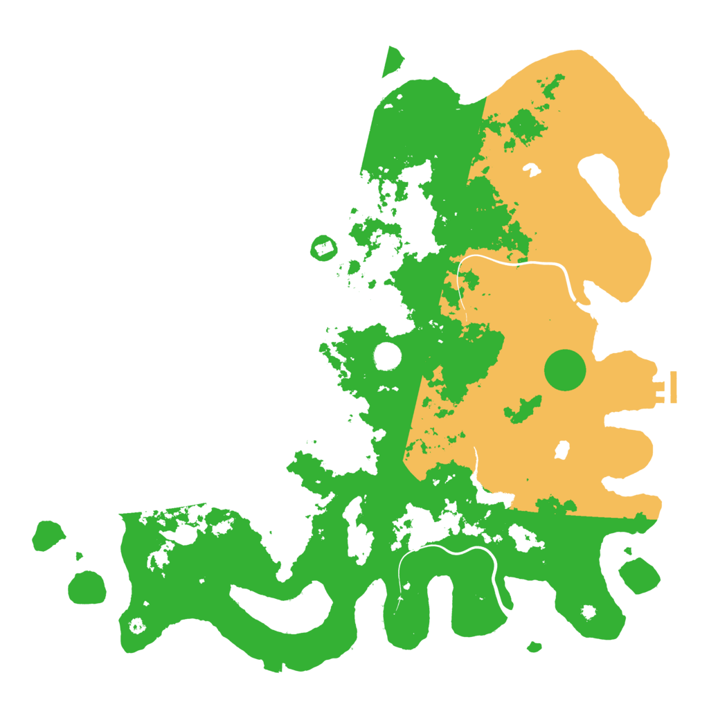 Biome Rust Map: Procedural Map, Size: 4500, Seed: 89578