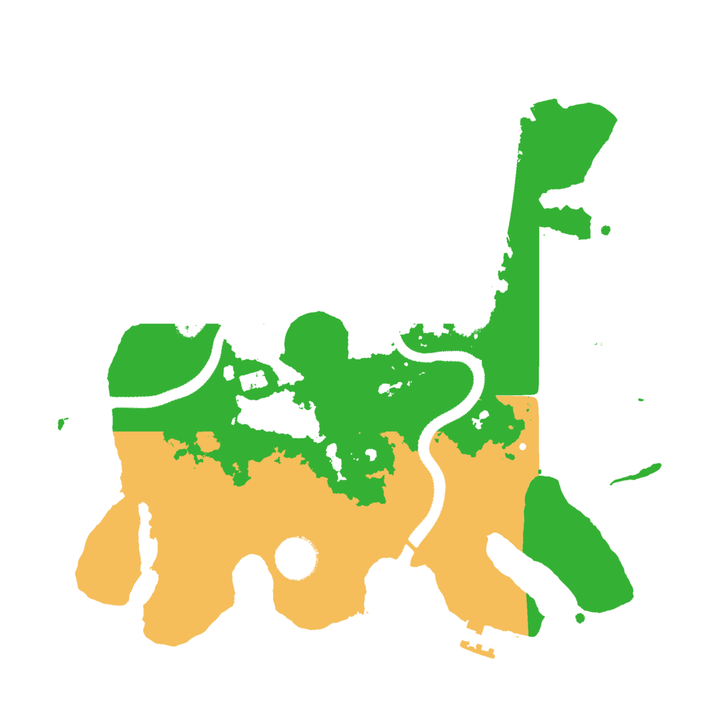 Biome Rust Map: Procedural Map, Size: 3000, Seed: 464010846