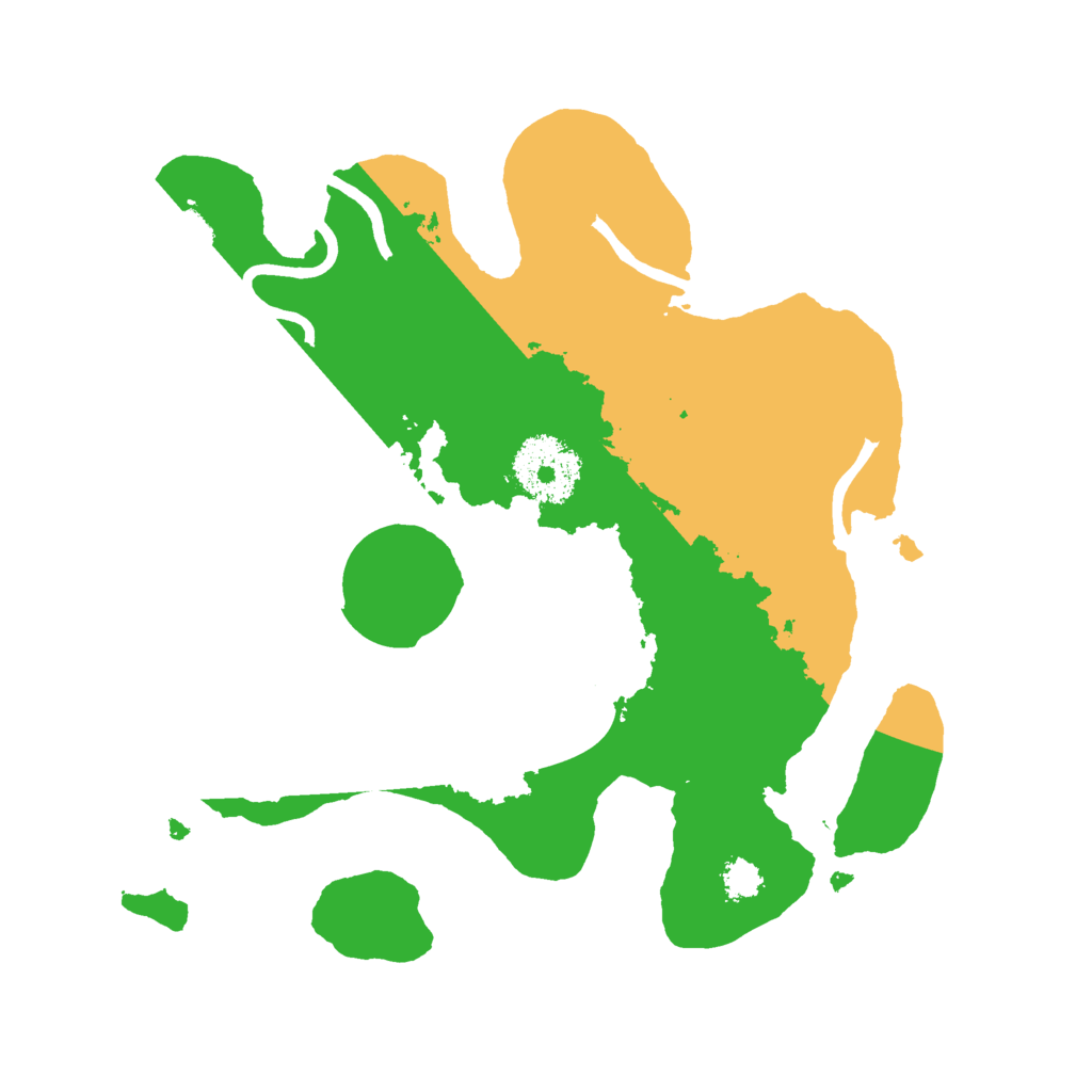 Biome Rust Map: Procedural Map, Size: 2500, Seed: 5091295