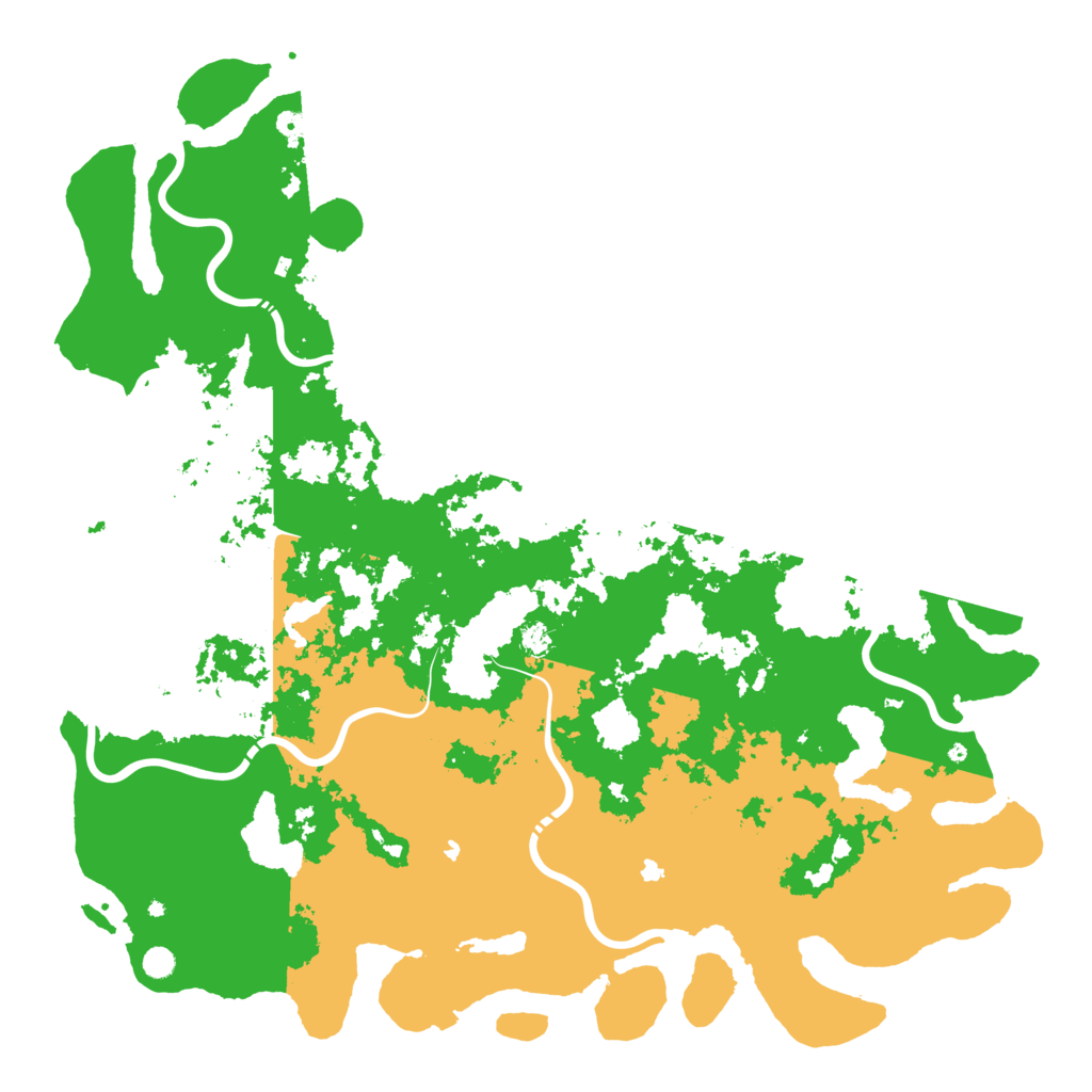 Biome Rust Map: Procedural Map, Size: 6000, Seed: 635426097