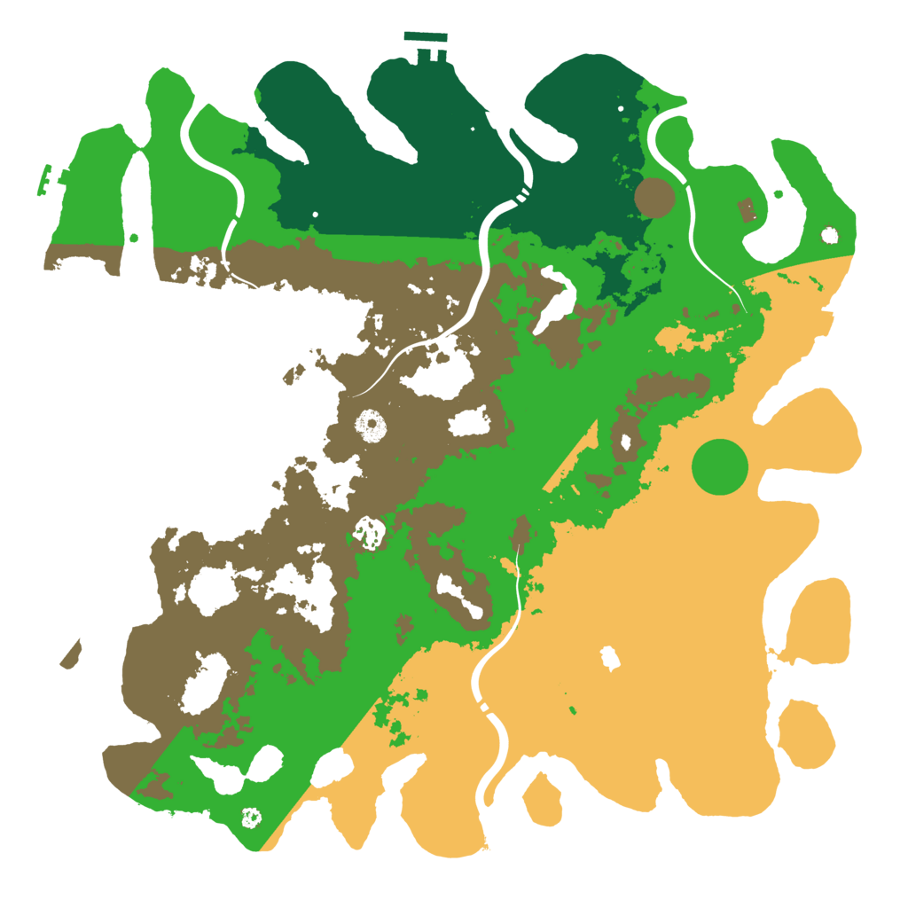 Biome Rust Map: Procedural Map, Size: 4250, Seed: 95240686