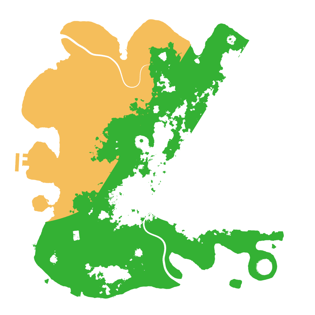 Biome Rust Map: Procedural Map, Size: 3500, Seed: 886625088