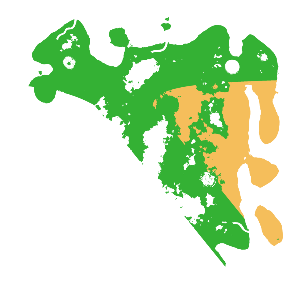 Biome Rust Map: Procedural Map, Size: 3700, Seed: 18754