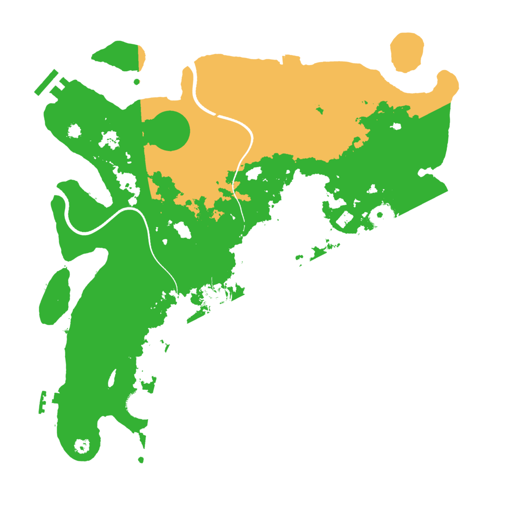 Biome Rust Map: Procedural Map, Size: 3400, Seed: 27497301