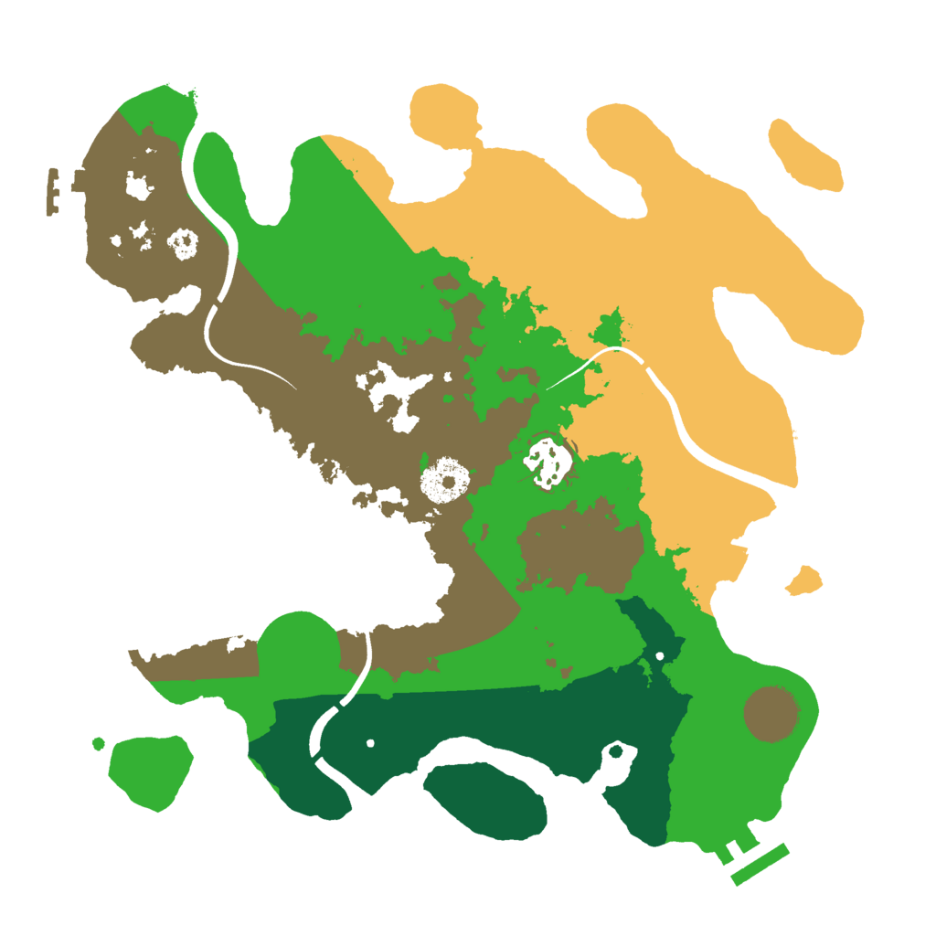 Biome Rust Map: Procedural Map, Size: 3000, Seed: 12279