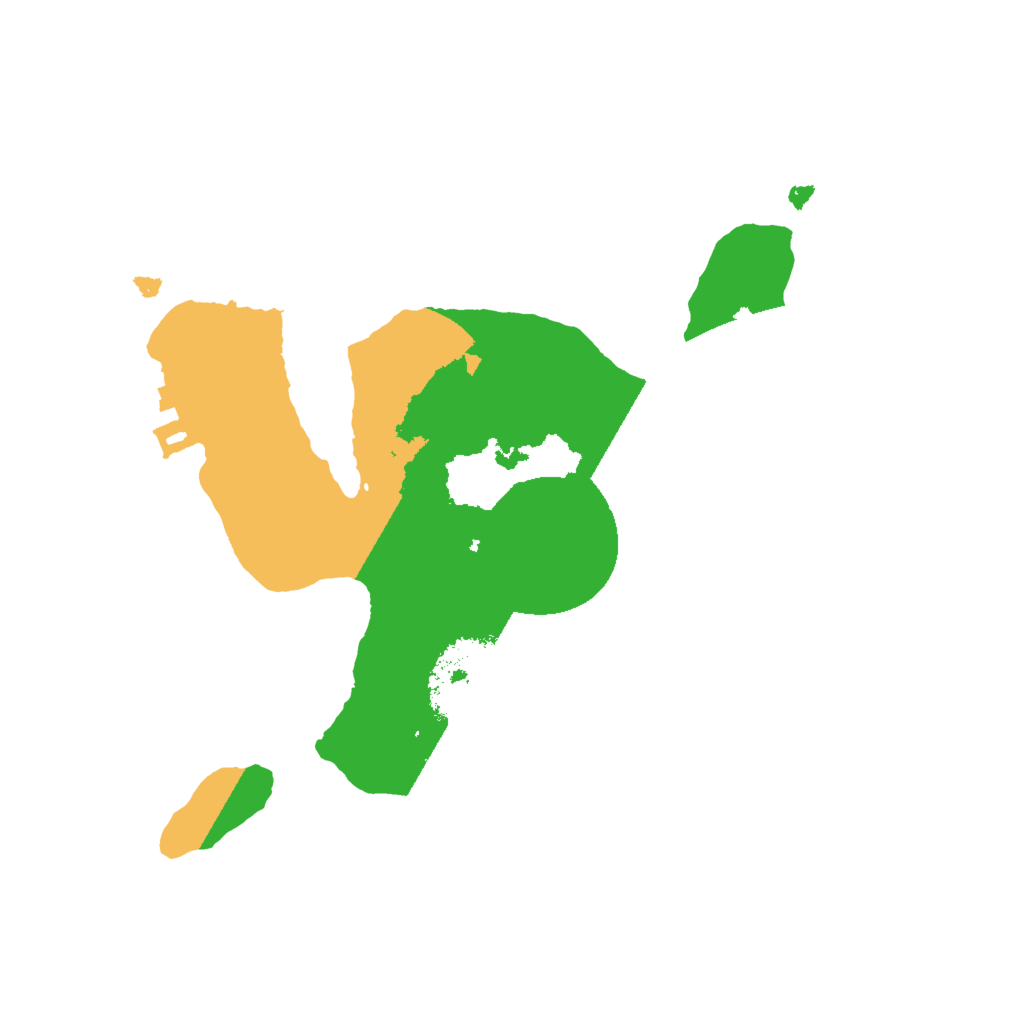 Biome Rust Map: Procedural Map, Size: 2000, Seed: 45415564