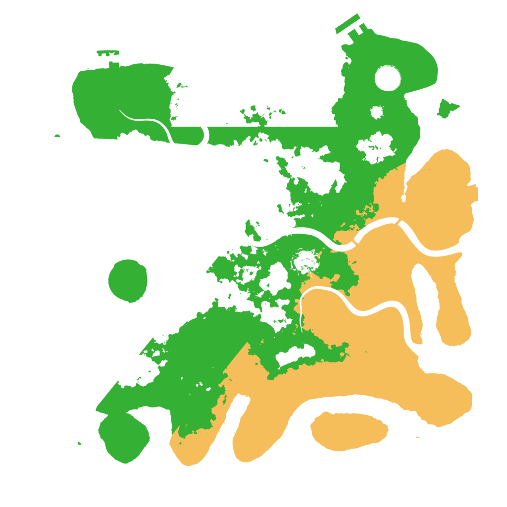 Biome Rust Map: Procedural Map, Size: 3500, Seed: 1883487713