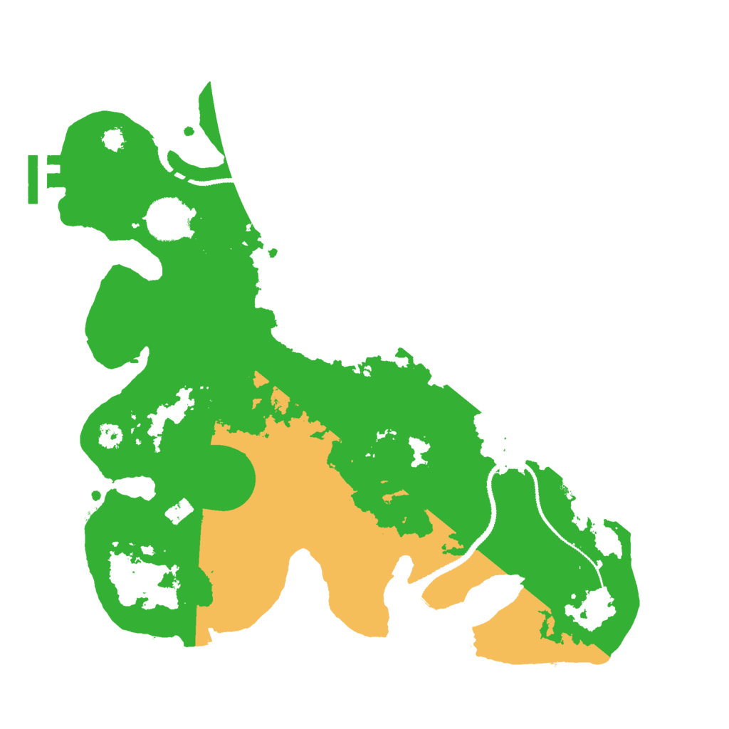 Biome Rust Map: Procedural Map, Size: 3000, Seed: 140617127