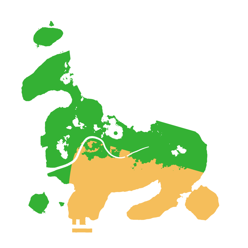 Biome Rust Map: Procedural Map, Size: 2500, Seed: 893404244