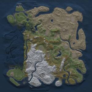 Thumbnail Rust Map: Procedural Map, Size: 4800, Seed: 1204072560, 17 Monuments