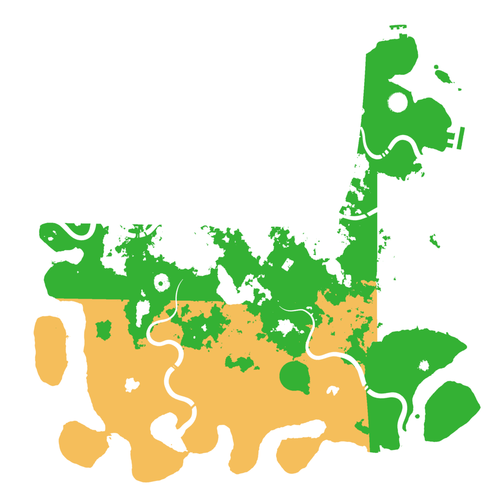 Biome Rust Map: Procedural Map, Size: 4500, Seed: 42400891