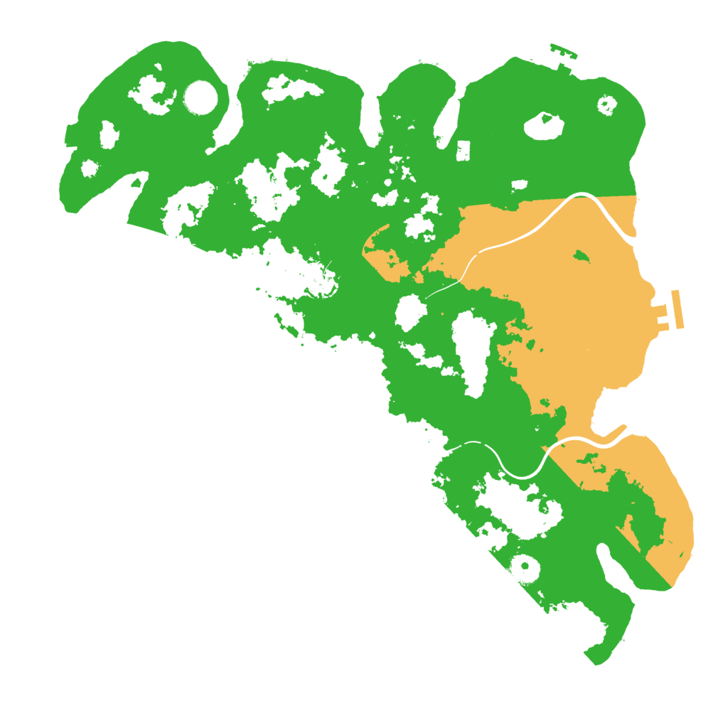 Biome Rust Map: Procedural Map, Size: 3800, Seed: 708424791