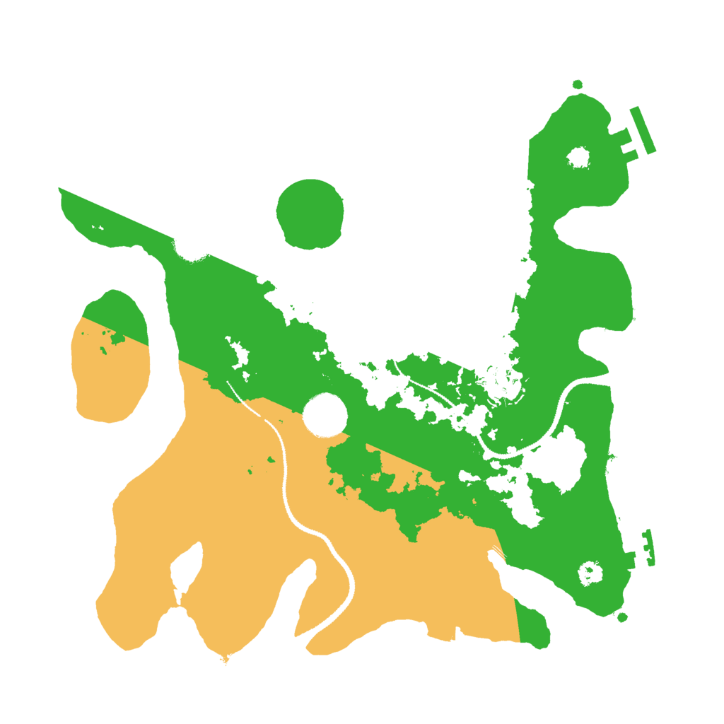 Biome Rust Map: Procedural Map, Size: 3000, Seed: 396645453