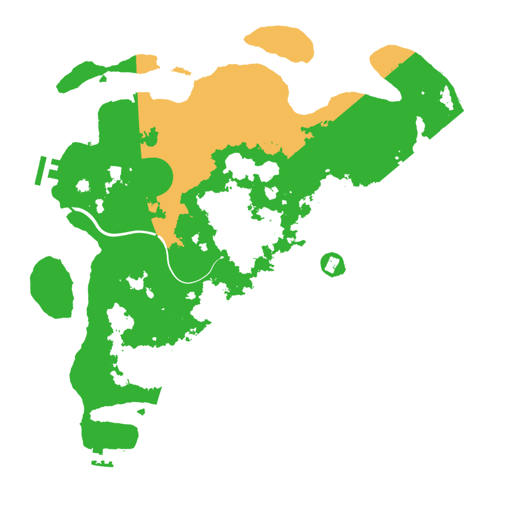 Biome Rust Map: Procedural Map, Size: 3500, Seed: 66775628