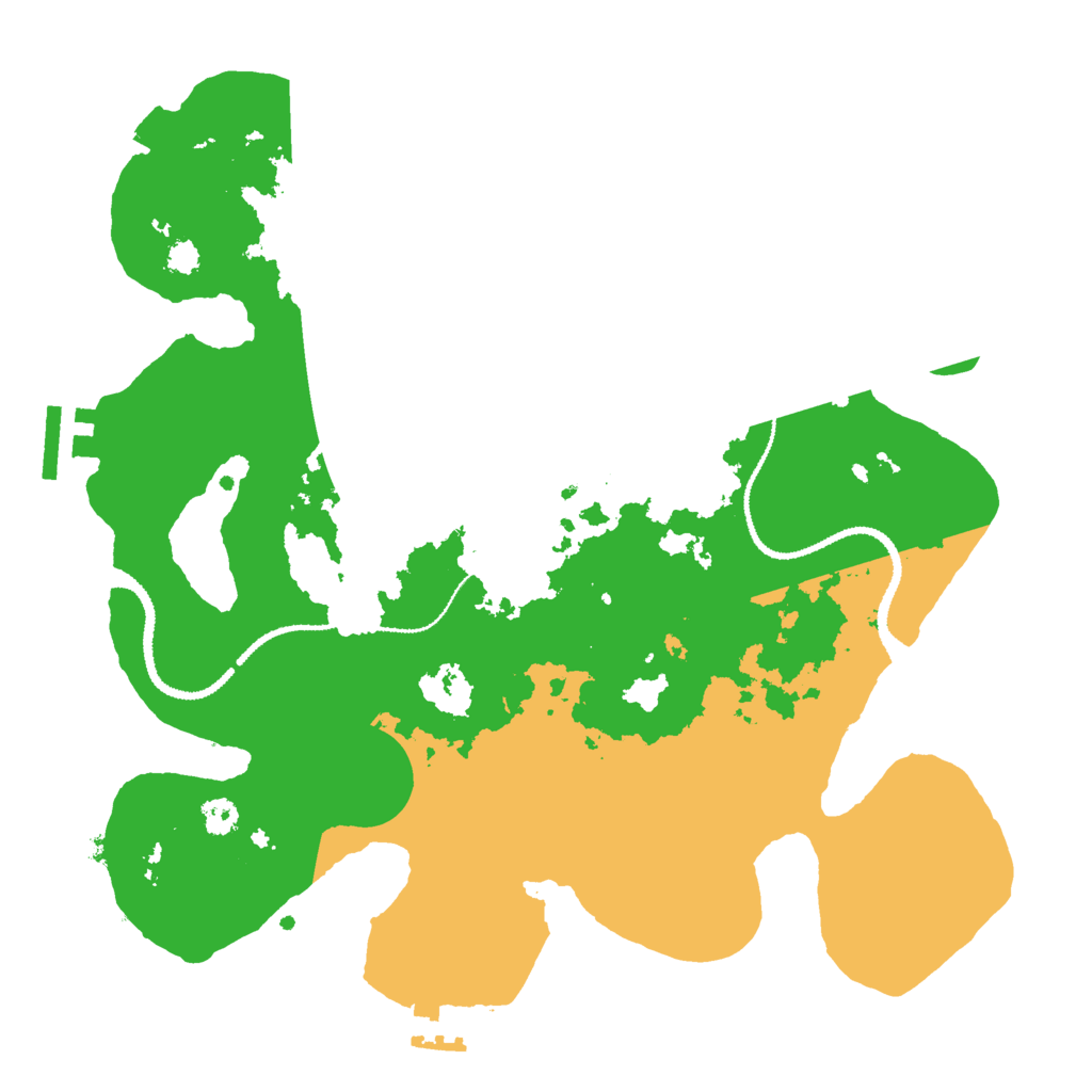 Biome Rust Map: Procedural Map, Size: 3000, Seed: 10889