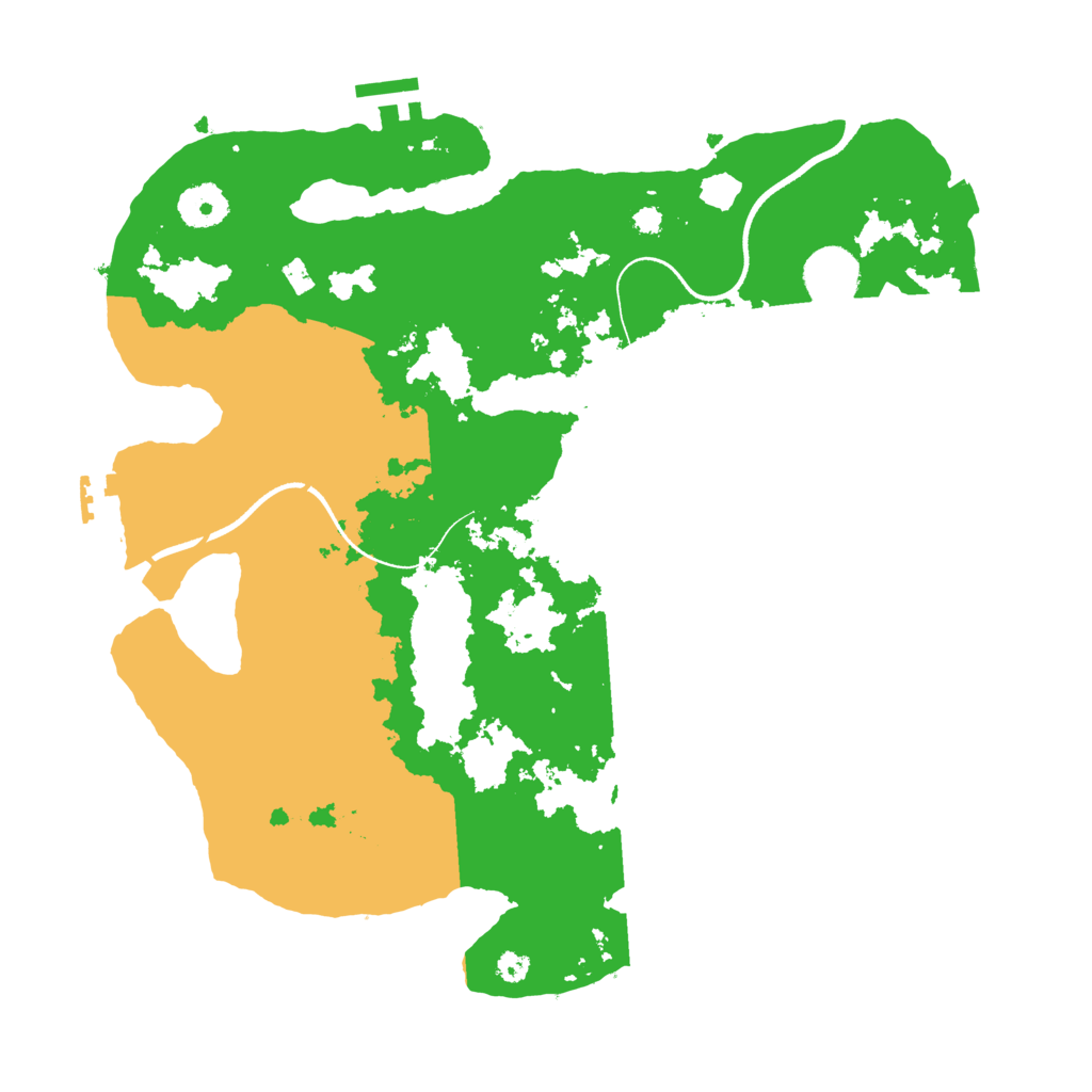 Biome Rust Map: Procedural Map, Size: 3500, Seed: 42862642