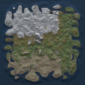 Thumbnail Rust Map: Procedural Map, Size: 5000, Seed: 5020440, 19 Monuments