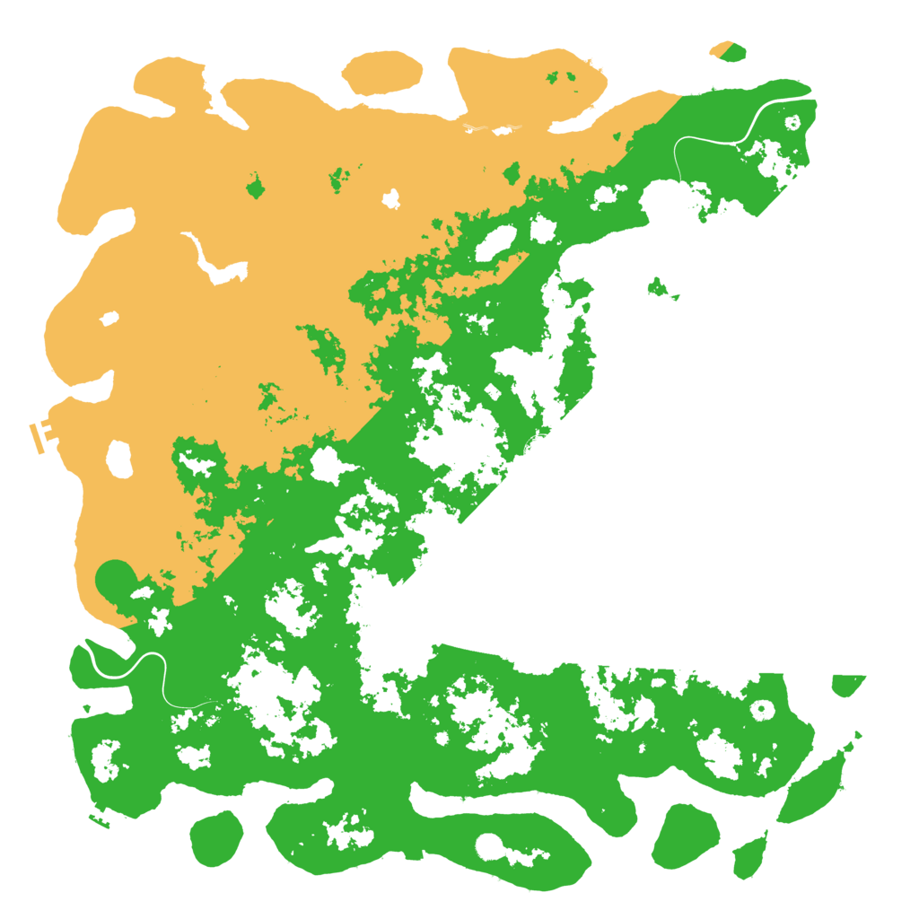Biome Rust Map: Procedural Map, Size: 6000, Seed: 95487