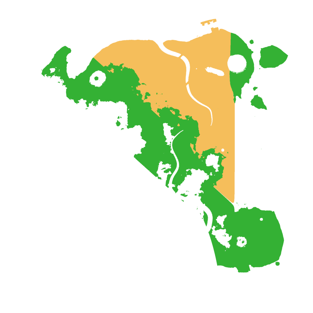 Biome Rust Map: Procedural Map, Size: 3000, Seed: 9276