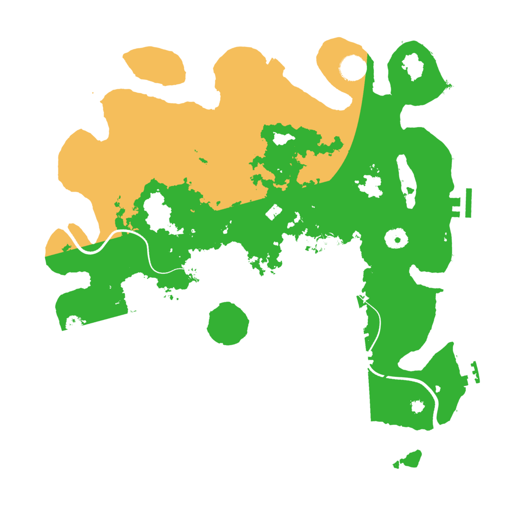 Biome Rust Map: Procedural Map, Size: 3500, Seed: 335284722