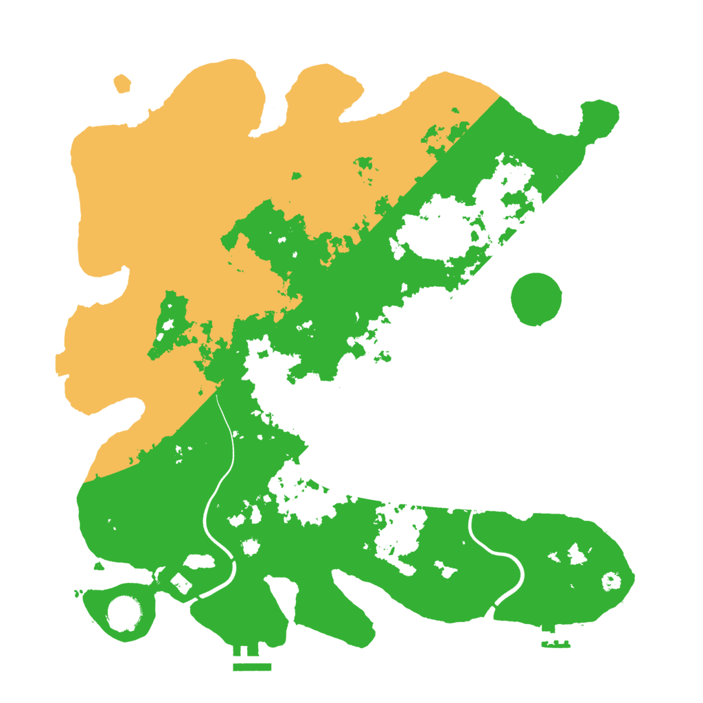 Biome Rust Map: Procedural Map, Size: 3700, Seed: 1420129247