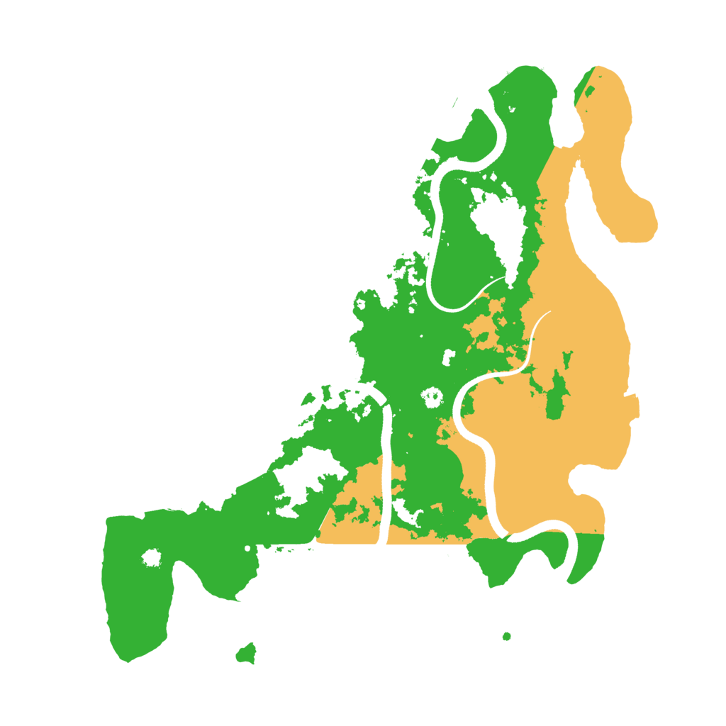 Biome Rust Map: Procedural Map, Size: 3500, Seed: 69933637