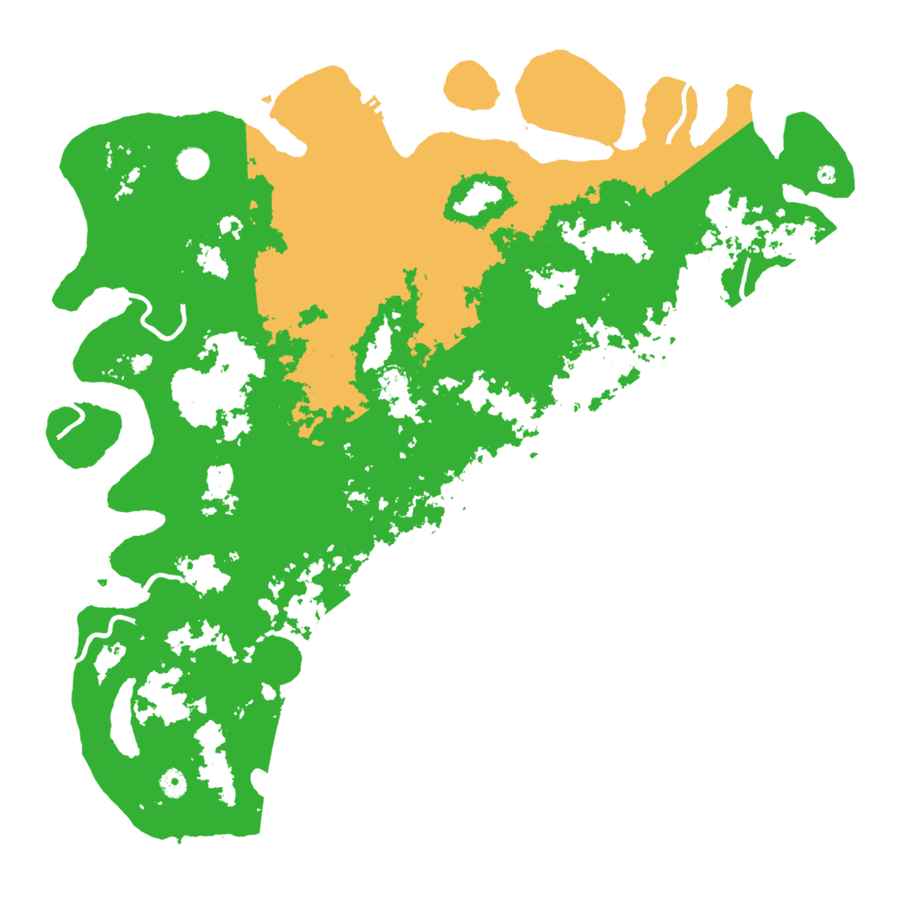 Biome Rust Map: Procedural Map, Size: 5000, Seed: 999888777