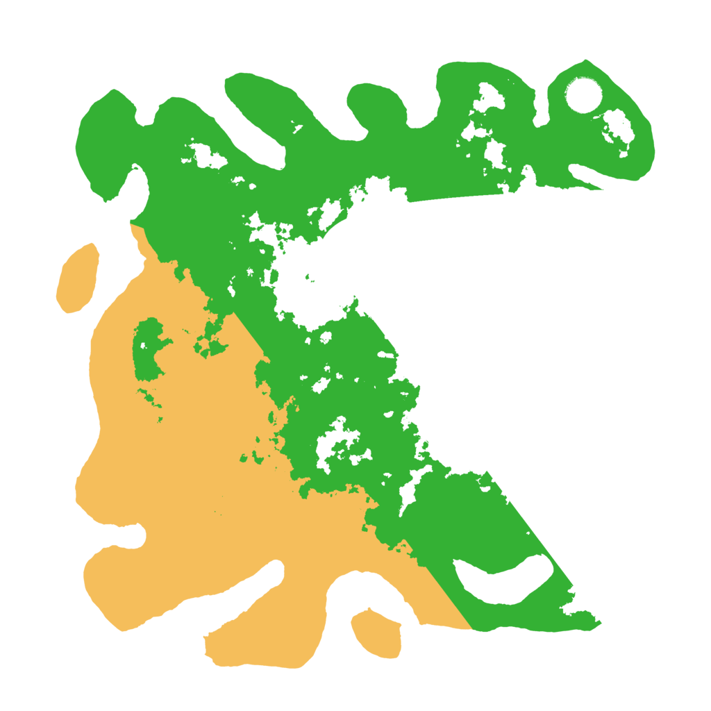 Biome Rust Map: Barren, Size: 3500, Seed: 51577