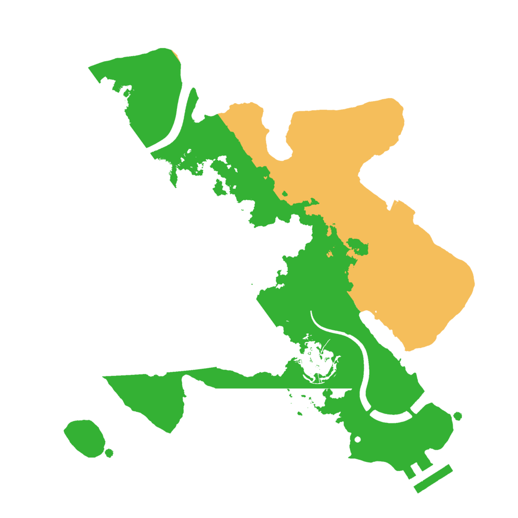 Biome Rust Map: Procedural Map, Size: 2500, Seed: 489476413