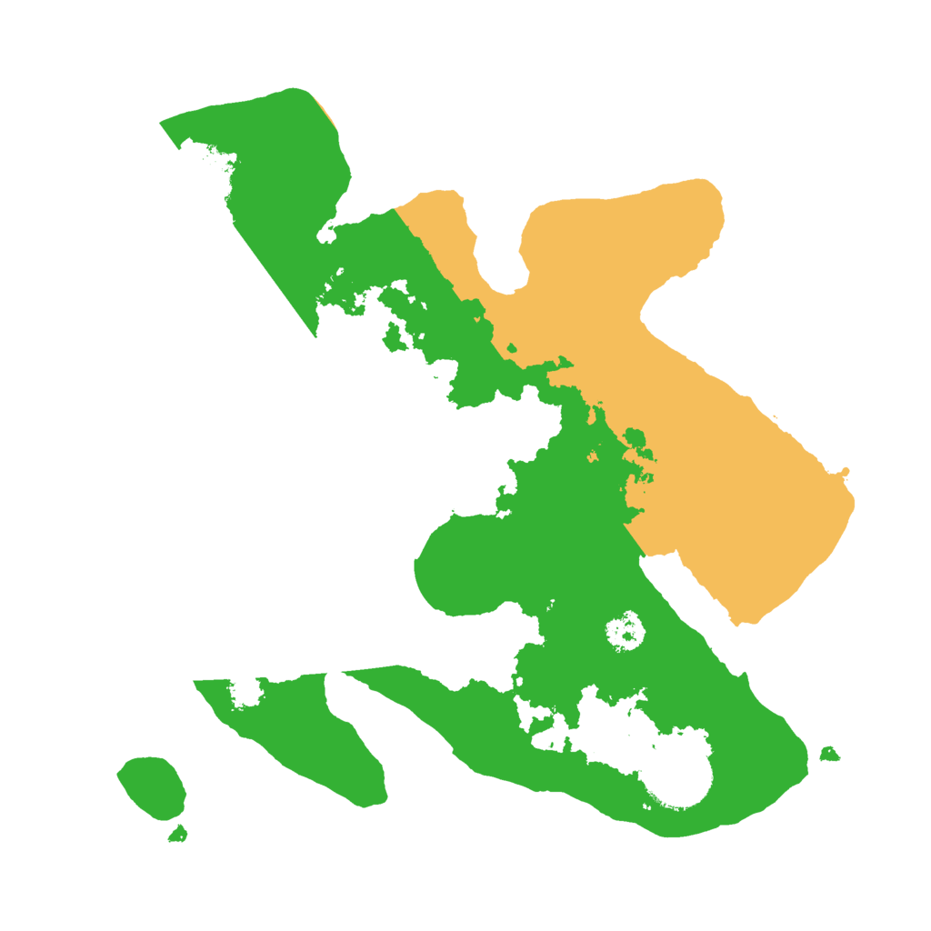 Biome Rust Map: Procedural Map, Size: 2500, Seed: 489476413