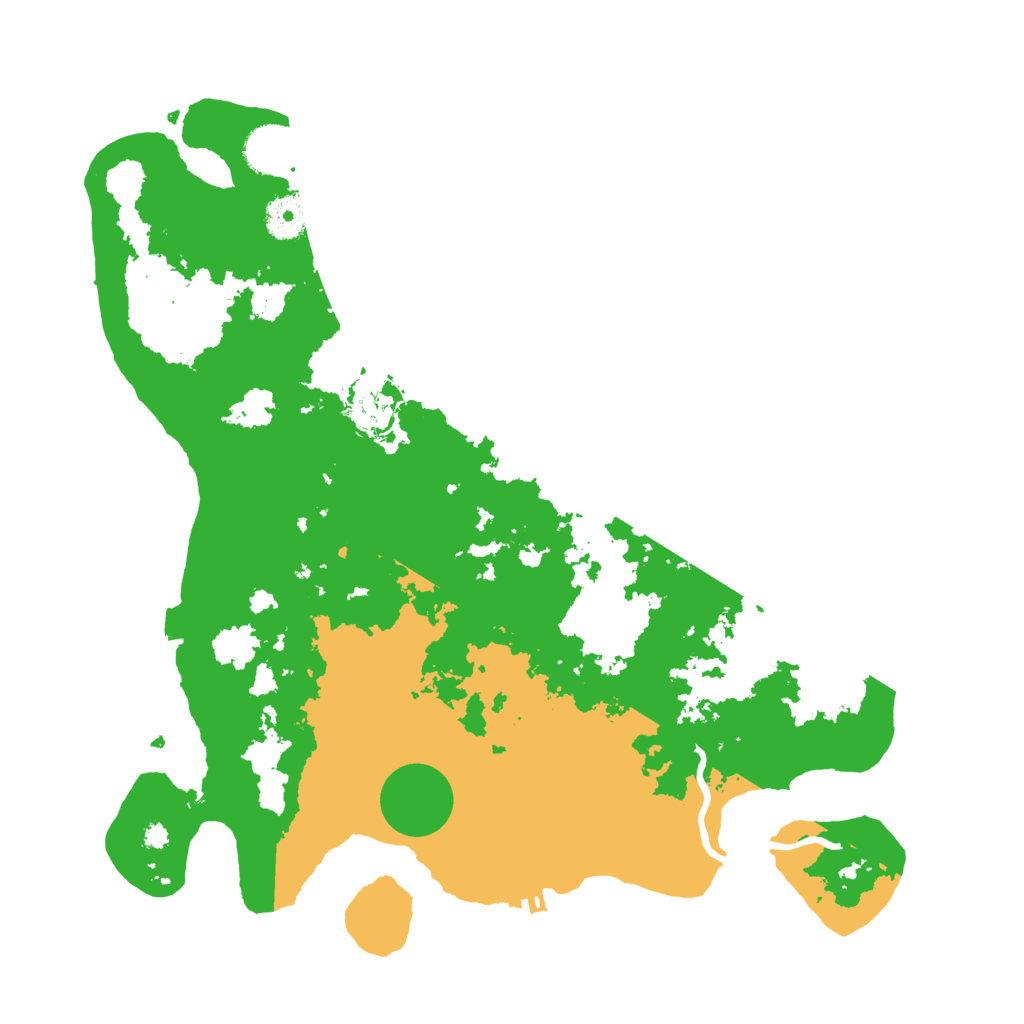 Biome Rust Map: Procedural Map, Size: 3700, Seed: 297078972