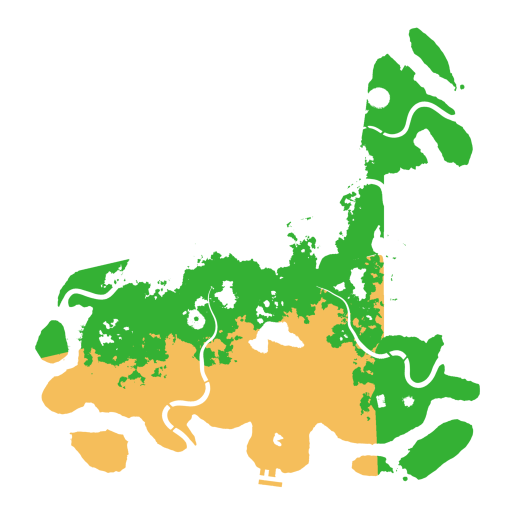 Biome Rust Map: Procedural Map, Size: 4400, Seed: 76018333