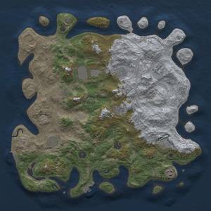 Thumbnail Rust Map: Procedural Map, Size: 4250, Seed: 88681412, 19 Monuments