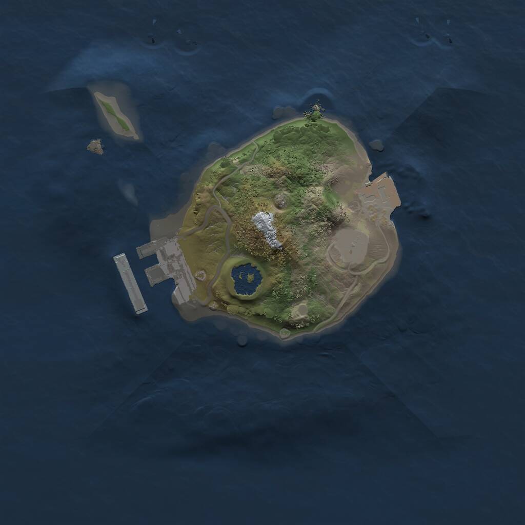 Rust Map: Procedural Map, Size: 1700, Seed: 11445, 2 Monuments