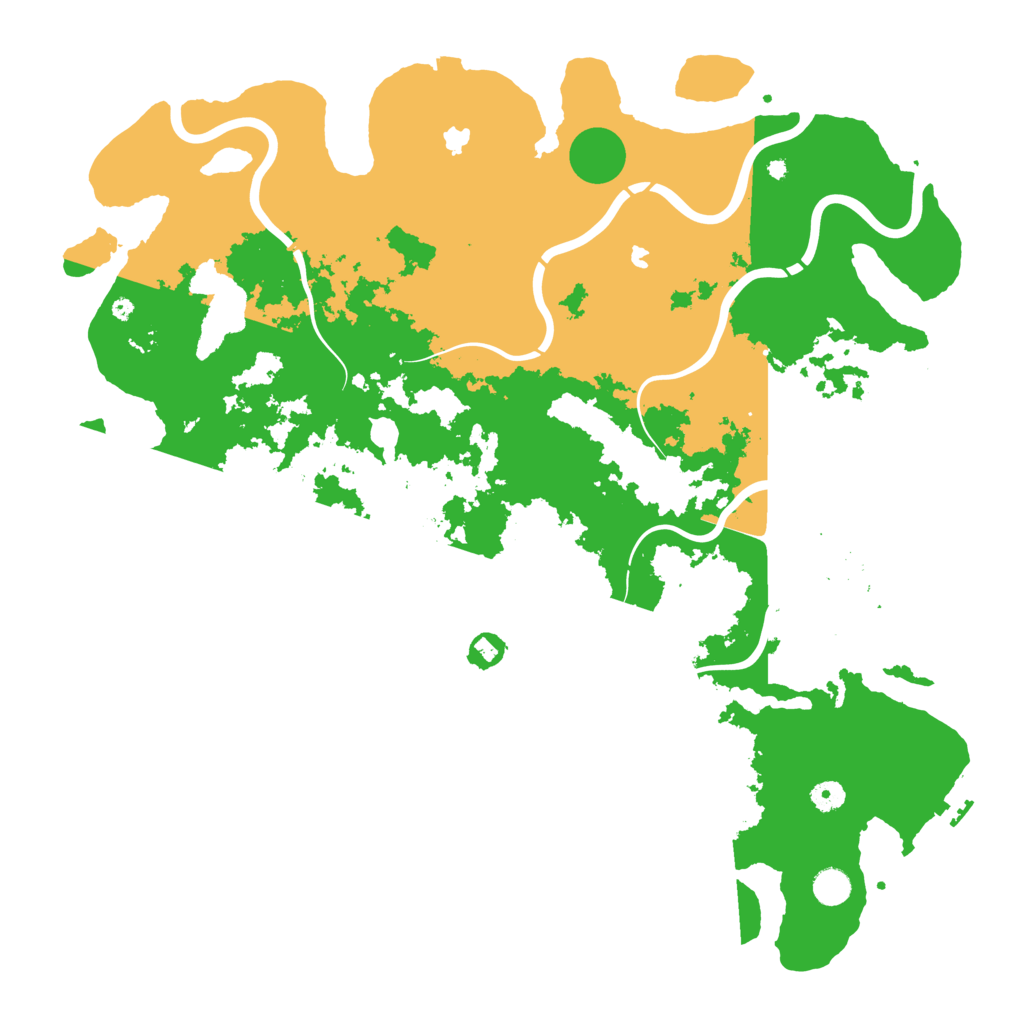 Biome Rust Map: Procedural Map, Size: 4800, Seed: 7