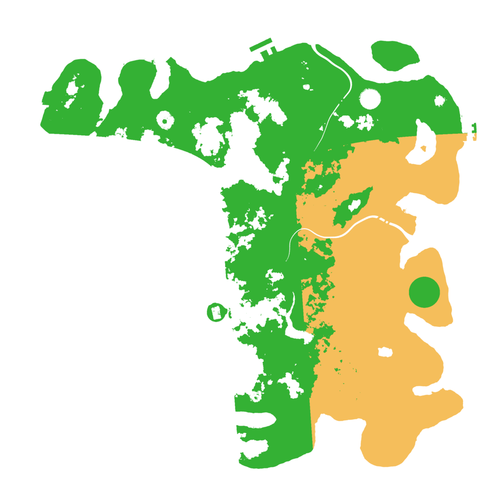 Biome Rust Map: Procedural Map, Size: 4250, Seed: 70423