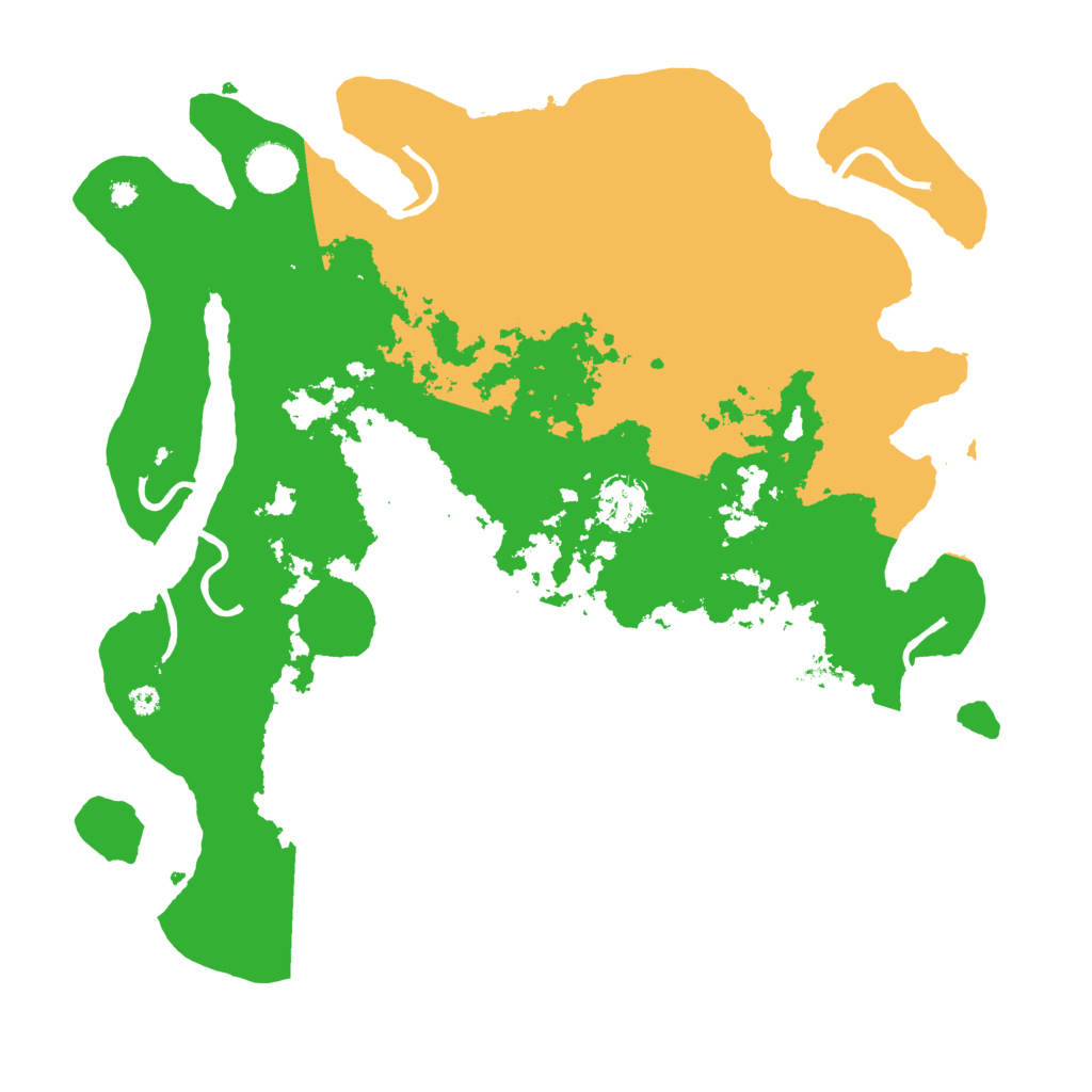 Biome Rust Map: Procedural Map, Size: 3800, Seed: 813612541